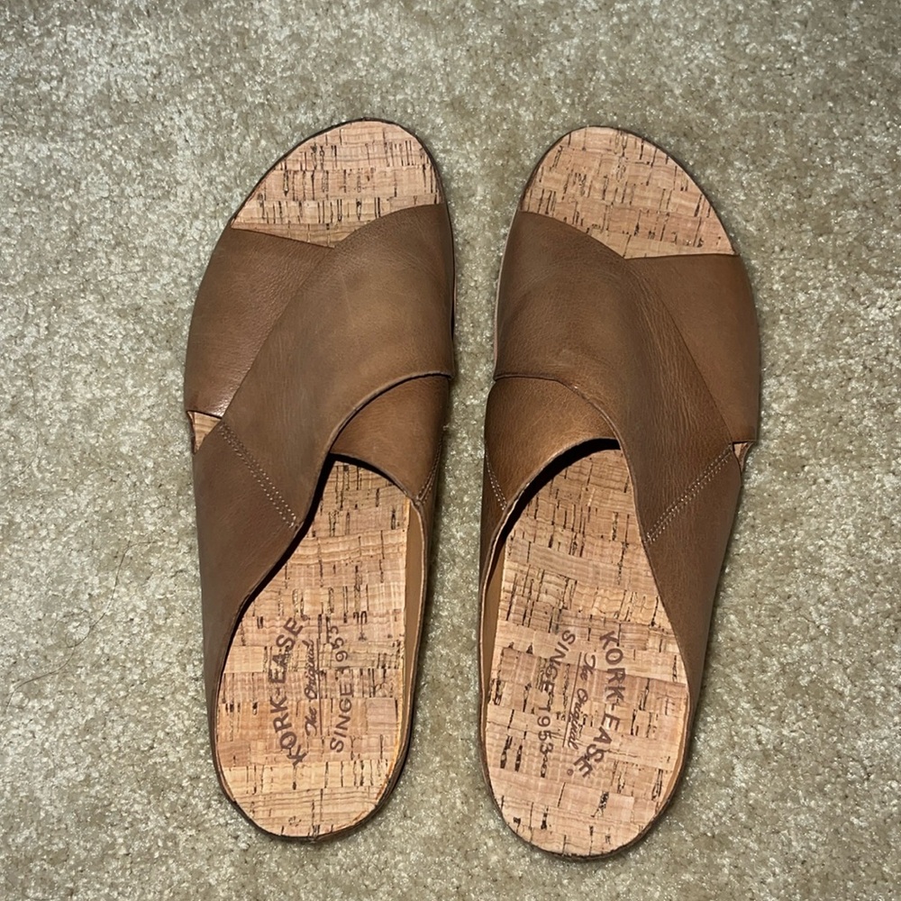 new leather kork-ease sandals